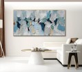 Nordic Blue White 3D abstract by Palette Knife wall art minimalism